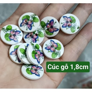 Cúc gỗ các loại bịch 10 cái