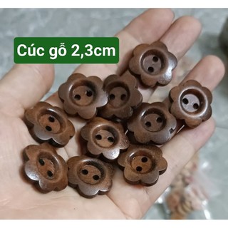 Cúc gỗ các loại bịch 10 cái