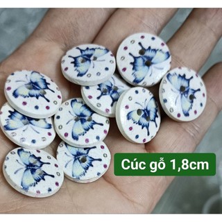 Cúc gỗ các loại bịch 10 cái