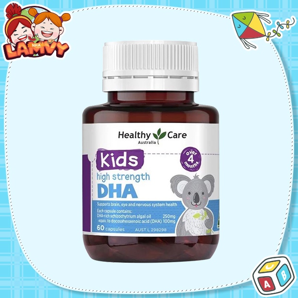Viên bổ sung DHA cho bé Healthy Care DHA 60 Viên của Úc - Healthy Care