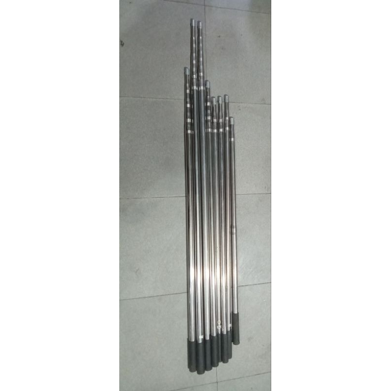 Cán vợt INOX rút gọn, Sào INOX rút gọn 3m đến 6m