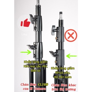 Chân Đèn Studio Sơn Tĩnh Điện CB 280(2m8)