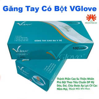 Găng Tay Y Tế Có Bột VGlove Hộp 50 Đôi