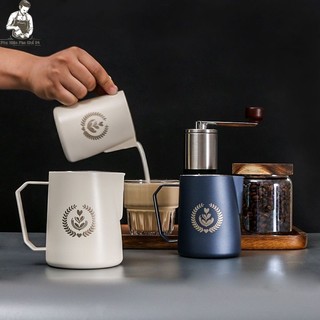 Ca Đánh Sữa Khắc Logo Tulip 600ml