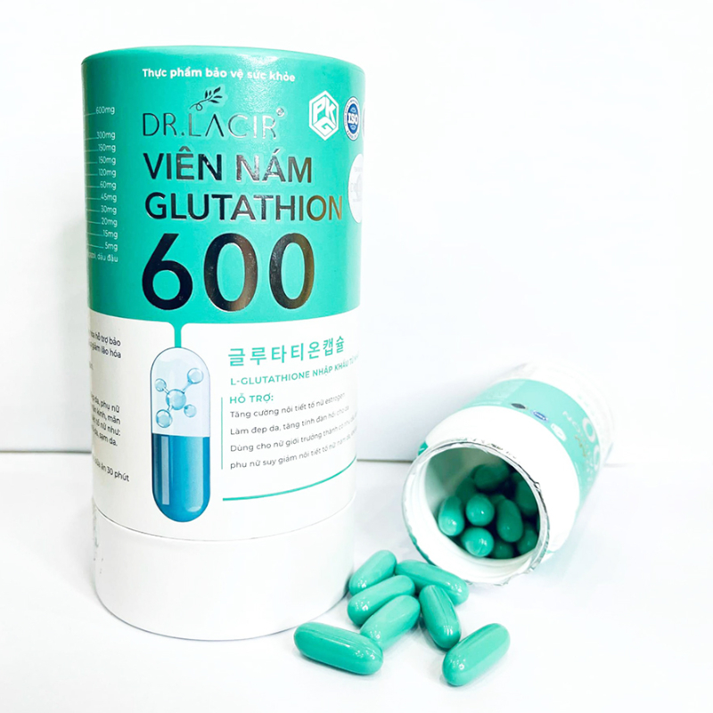 Viên uống trắng da Glutathione 600 Doctor Lacir chính hãng - Viên trắng da Dr Lacir