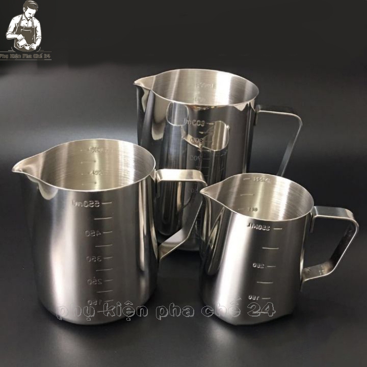 Ca Đánh Sữa Inox304 Có Vạch Chia