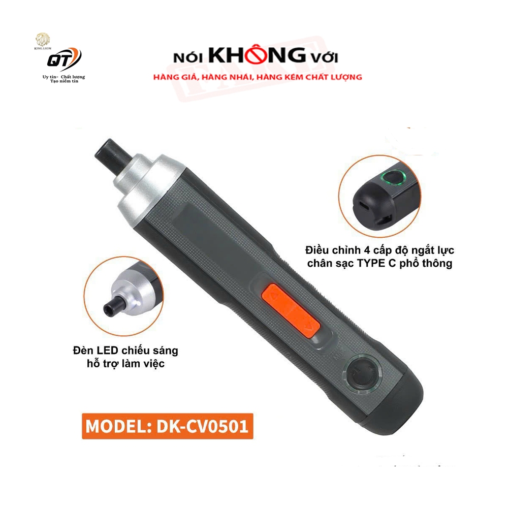 Máy bắt vít 4v cao cấp DEKTON Dk-CV0401