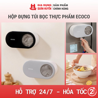 Hộp đựng túi bọc thực phẩm ECOCO dạng rút không cần khoan vít thế hệ mới,Hộp đựng túi nilon,túi lọc rác,bọc giày đa năng
