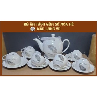 BỘ ẤM CHÉN PHA TRÀ MÙA HÈ  - GỐM SỨ CAO CẤP