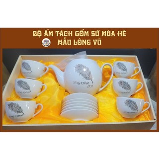 BỘ ẤM CHÉN PHA TRÀ MÙA HÈ  - GỐM SỨ CAO CẤP