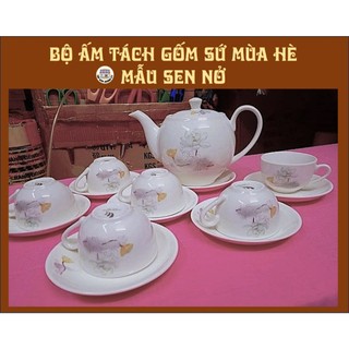 BỘ ẤM CHÉN PHA TRÀ MÙA HÈ  - GỐM SỨ CAO CẤP