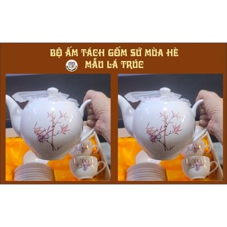 BỘ ẤM CHÉN PHA TRÀ MÙA HÈ  - GỐM SỨ CAO CẤP