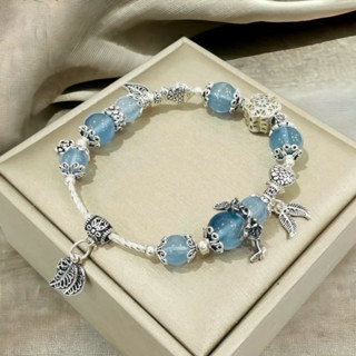 Vòng Đá Thạch Anh Mix Charm Bạc Thái 925 Nhiều Mẫu Thời Trang - Ngọc Trai Trường Thịnh