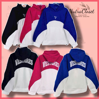 Áo khoác hoodie nỉ chui đầu in chữ vestures unisex nam nữ