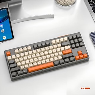 Bàn Phím Không Dây Bluetooth PIN Sạc TEKKIN M87 LED giả cơ Dùng Cho Máy Tính Laptop Điện Thoại