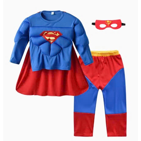 Bộ đồ/ Set hóa trang Spider man có mút đệm vạm vỡ HALLOWEEN