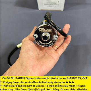 Củ đề Open MUTARRU siêu mạnh bền dành cho xe Ex150