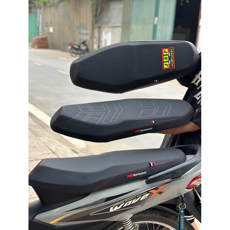  Yên gọt 2 tầng lắp như zin cho xe wave 50-100-110   nguyên cả 1 chiếc yên mút vàng liên á  