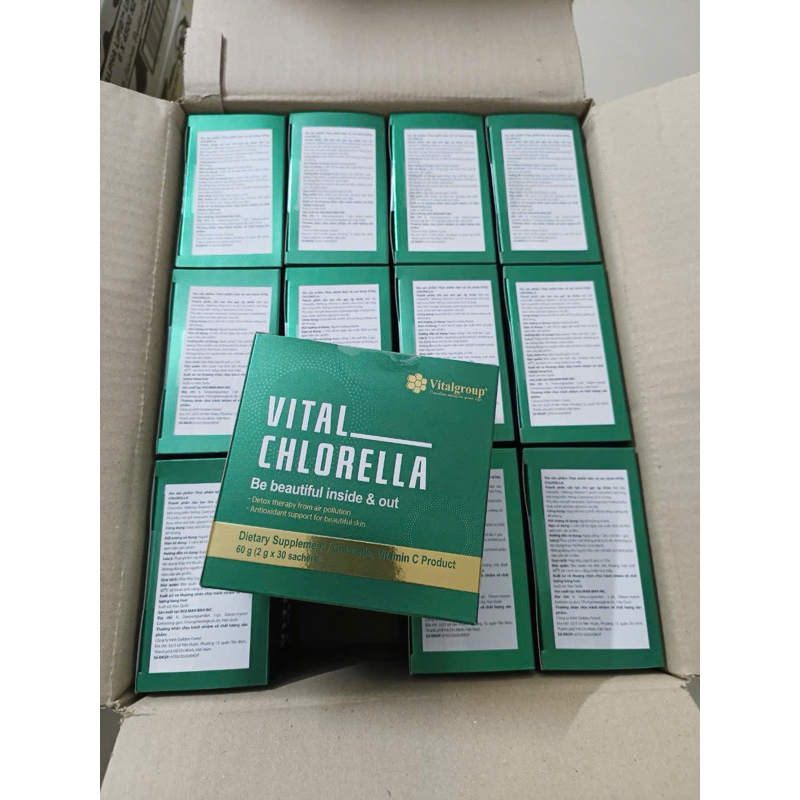 Tảo lục chlorella vital - vital enzyme nhập khẩu Hàn Quốc.