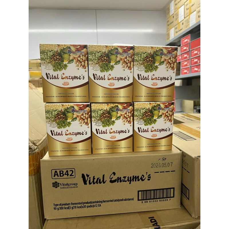 [ 1 thùng 12 hộp ] Vital enzyme's Vital group hỗ trợ chuyển hoá dinh dưỡng tăng sức đề kháng