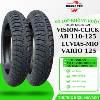 Vỏ Lốp Không Ruột VISION,AB 110-125,AIR BLADE,VARIO 125,CLICK Gai City Extra NAVADO Phân Phối Bởi Fire Horse Viêt Nam