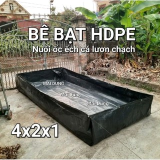 Bể bạt nuôi ốc ếch cá lươn 4x2x1 HDPE
