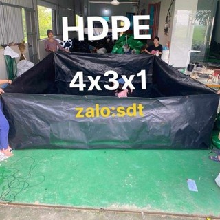 Bể bạt nuôi ốc ếch cá lươn 4x2x1 HDPE
