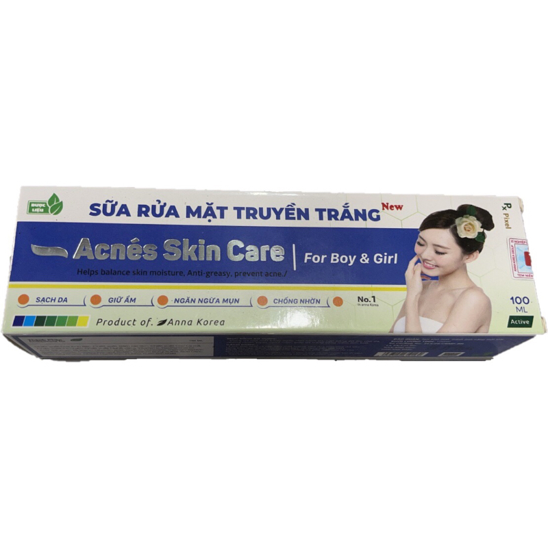 sữa rửa mặt truyền trắng acnes skin care 100ml