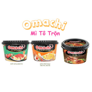 [ Tô Lẻ] Mì Tô Trộn Omachi Thịt Xiên Nướng/ Xốt Tôm Phô Mai Trứng Muối/ Spaghetti Bò