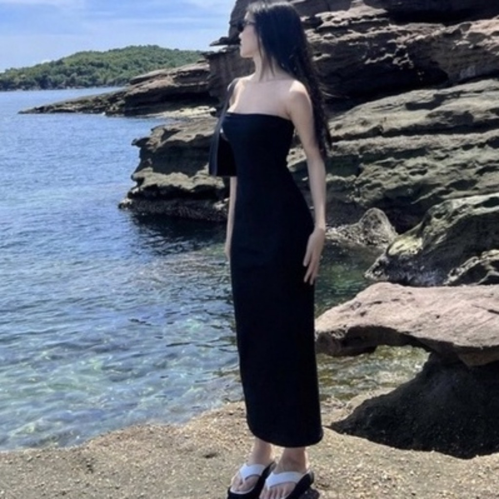 Đầm Ống Body Nữ Dáng Dài Maxi, Váy Nữ Ôm Vải Co Giãn Mịn Mát Sang Chảnh ( Hoả Tốc) C068