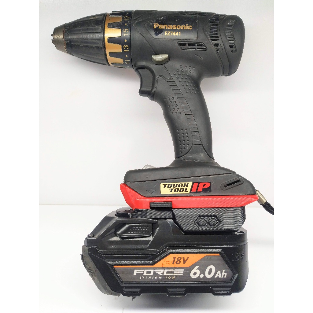 (IN3DSHOP) Đế chuyển pin AEG RIDGID 18v cho máy Panasonic National 14 18v