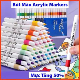 Hộp 60 Bút Màu Acrylic Marker Chống Nước Vẽ Trên Mọi Chất Liệu