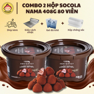 COMBO 2 Hộp Socola Nama Truffles 408G Siêu Ưu Đãi, Công Nghệ Nhật, Kẹo Chocolate Tình Yêu, Sô cô la