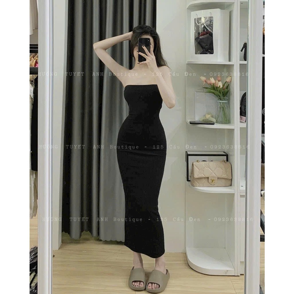 Đầm Ống Body Nữ Dáng Dài Maxi, Váy Nữ Ôm Vải Co Giãn Mịn Mát  Gợi Cảm (Hoả Tốc) C068