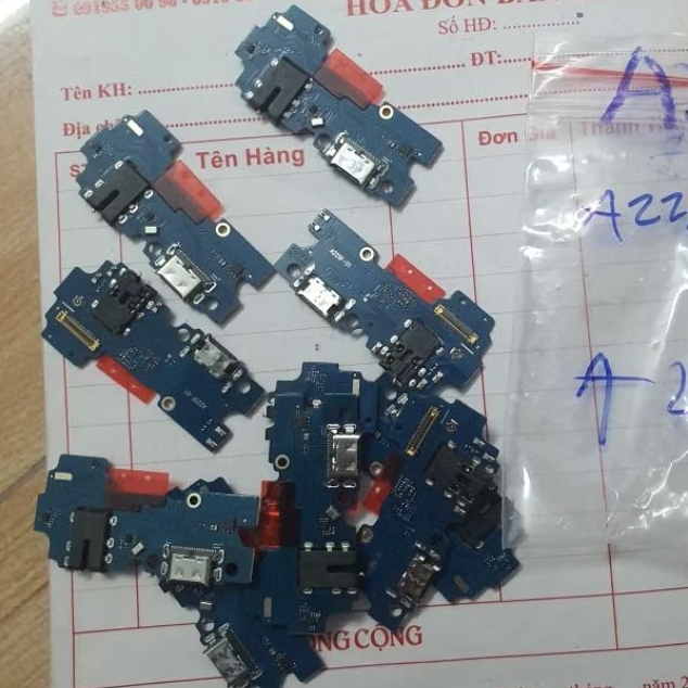 cụm sạc samsung A22 4g A225F zin