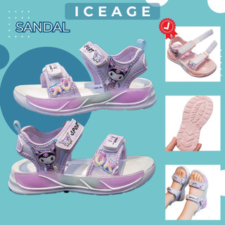  Giày Sandal Trẻ Em Phong Cách Mới Hoạt Hình Bé Gái Bé Trai Kuromi Elsa Siêu Nhân Nhện 