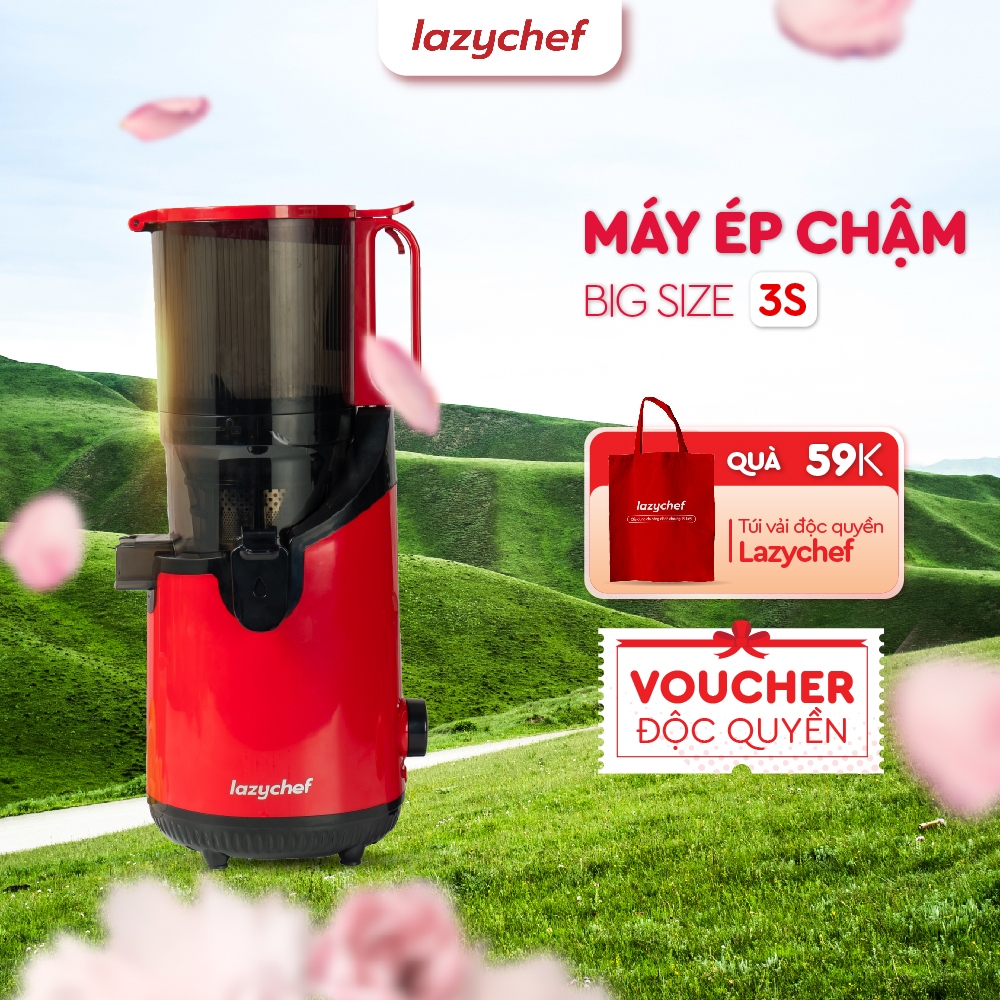 Máy Ép Chậm Nguyên Quả Lazychef- LC03ME, Hàng Chính Hãng, Bảo Hành 2 Năm