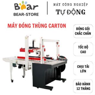MÁY ĐÓNG GÓI THÙNG CARTON , DÁN BĂNG DÍNH, HÀN ĐAI THÙNG, SỬ DỤNG CHO NGÀNH ĐÓNG GÓI THỰC PHẨM,MỸ PHẨM,..