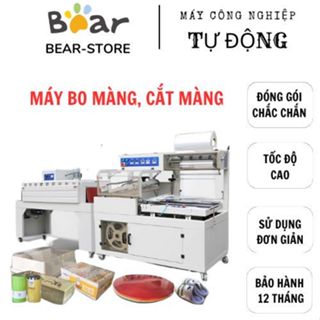 MÁY ĐÓNG GÓI HÀNG HÓA , BO MÀNG CO MÀNG TỰ DỘNG, TỐC ĐỘ CAO, ĐÓNG GÓI CHẮC CHẮN, BẢO HÀNH 12 THÁNG