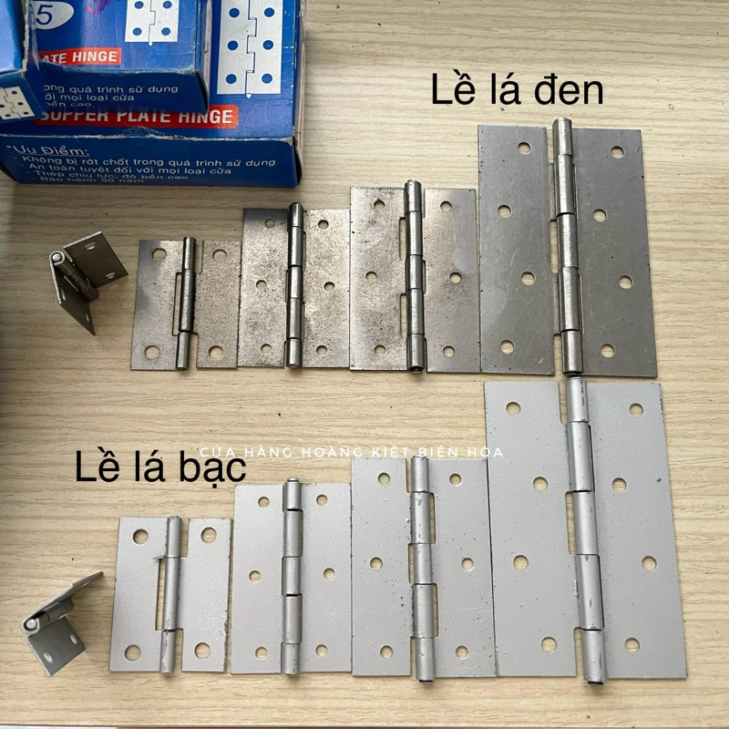 BẢN LỀ LÁ SẮT 38MM 50MM 63MM 75MM 102MM