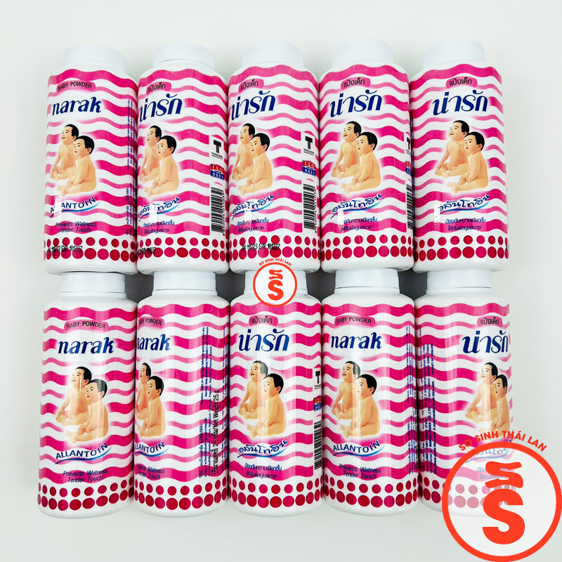 Combo 2 Lọ Phấn Rôm NARAK 2 EM BÉ THÁI LAN 25g