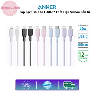 Cáp Sạc Anker PoweLine II USB C to Light A8632 A8633 Chẩt Liệu Silicon Sạc Nhanh 8 - 14 Series