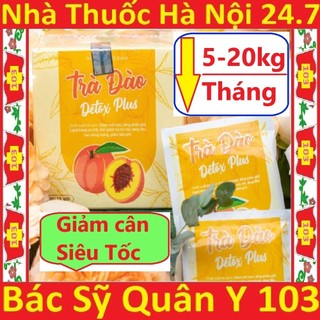 Trà Đào Detox Giảm Cân trà vị đào Kelly detox chính hãng 100%  [Pro New Plus Gold Chính Hãng]