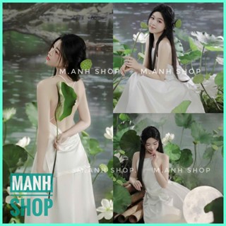 Sét Yếm Hải Đường 2 Vạt Đuôi Tôm Chụp Ảnh Nghệ Thuật Lễ Tết