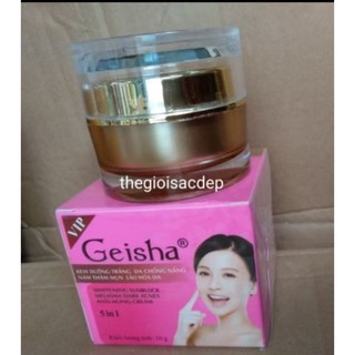 Kem geisha dưỡng trắng da chống nắng mờ nám mụn lão hóa 5in1 10g