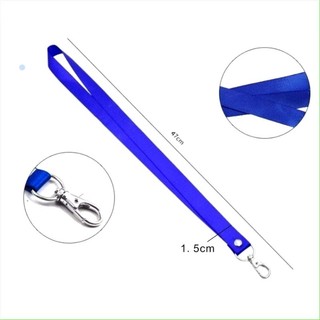 Dây đeo thẻ lụa móc xoay bản rộng 1.5cm (1 dây)