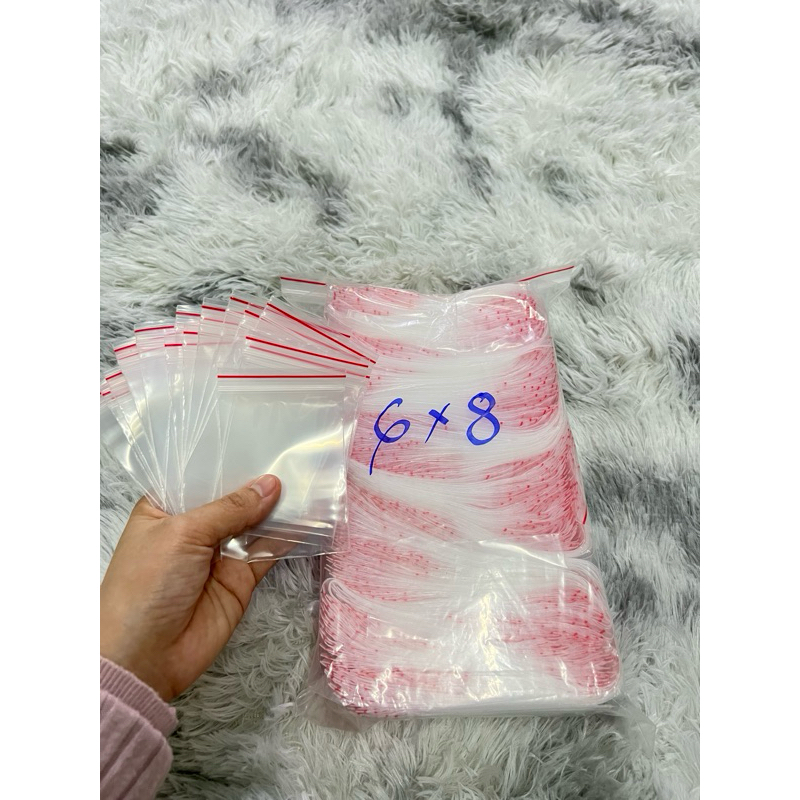 0.5kg túi zipper chỉ đỏ