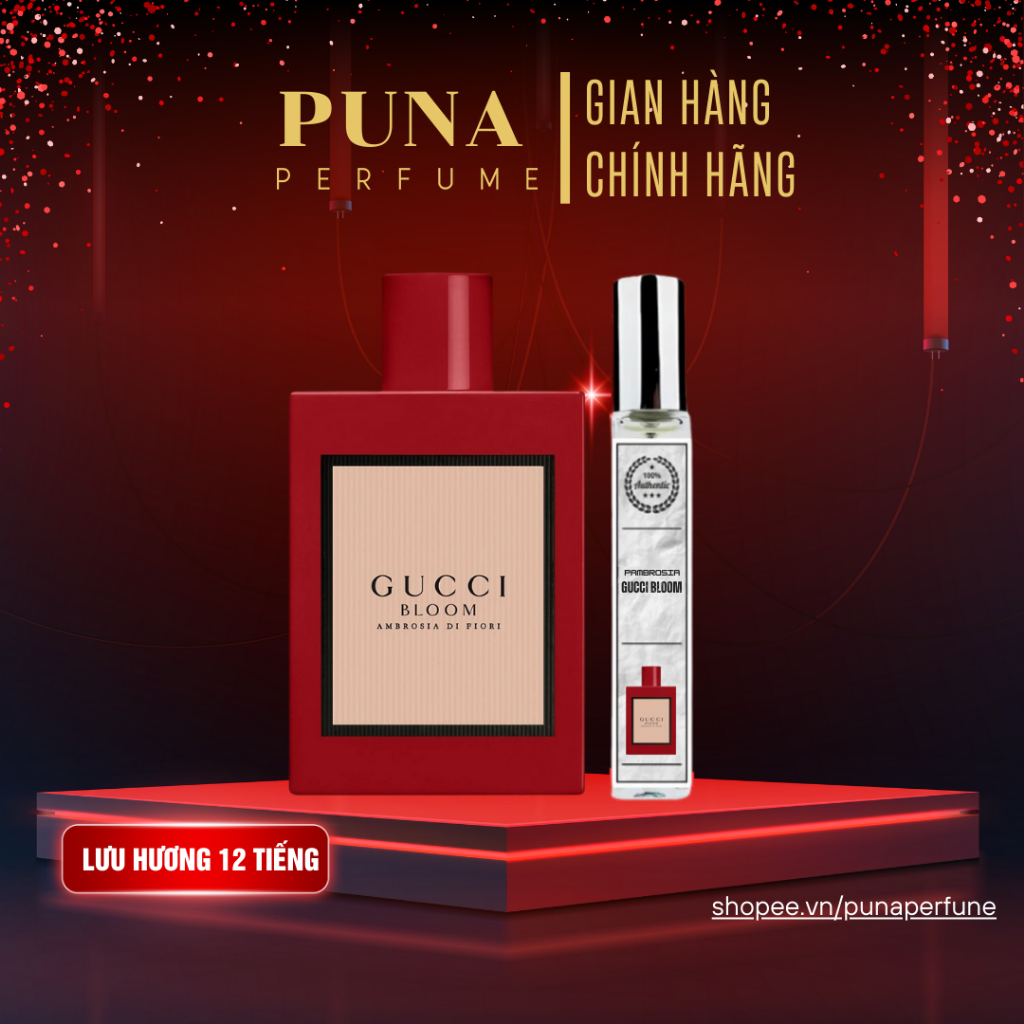 Nước Hoa Nữ Bloom Ambrosia Di Fiori | Sang Trọng, Lưu Hương 12h | Chai chiết 10ml 20ml | Puna Perfume