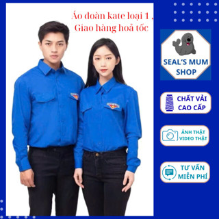 Áo sơ mi đoàn thanh niên Việt Nam, áo đoàn phom chuẩn, vải mịn, thoáng mát, nhận in logo - Shop Mẹ Seal
