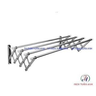 Giàn phơi xếp gọn inox - Giàn phơi đồ thông minh inox ống19 
